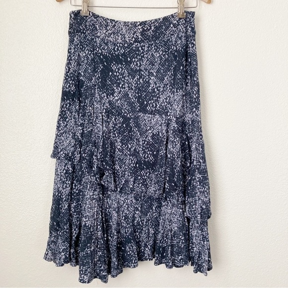 Free People Snakeskin Fairy Tiered Skirt | Size 4 - Picture 4 of 7